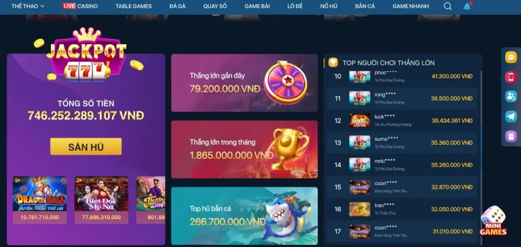 Ưu đãi đặc biệt cho game bắn cá